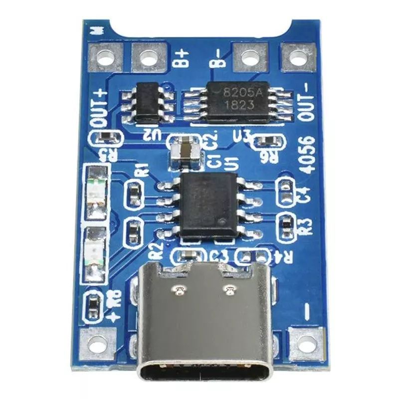 USB Type C модуль заряда Li-Ion аккумуляторов на MP1405 с защитой плат