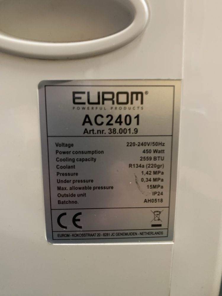 Klimatyzacja kempingowa EUROM AC2401