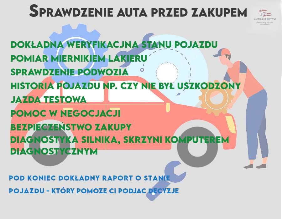 Sprawdzenie/Pomoc przy zakupie samochodu 24/7 - dobre ceny