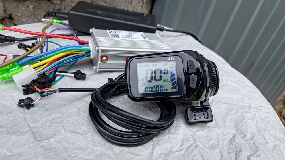 Sterownik+Wyświetlacz LCD 24V36V48V60V-250W350W500W750W Nowe