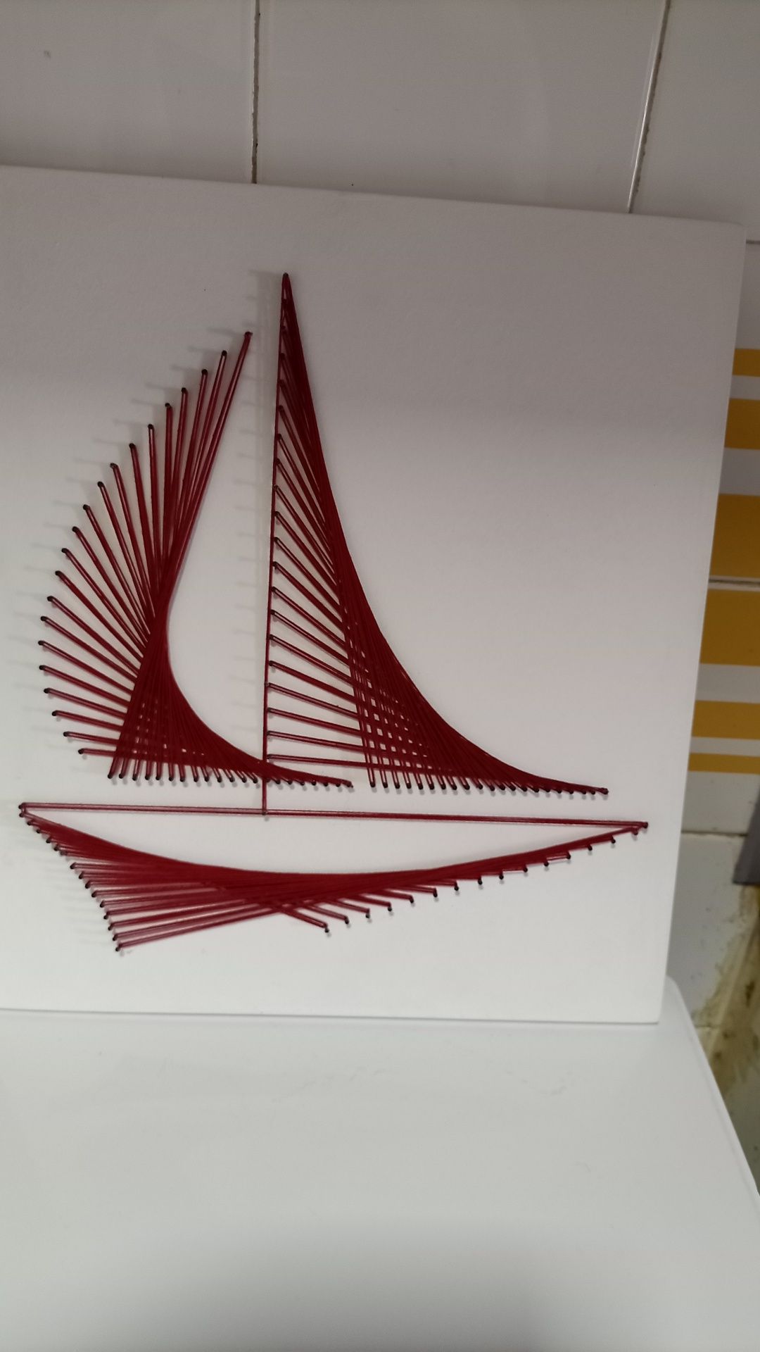 Quadros stringart (barco)