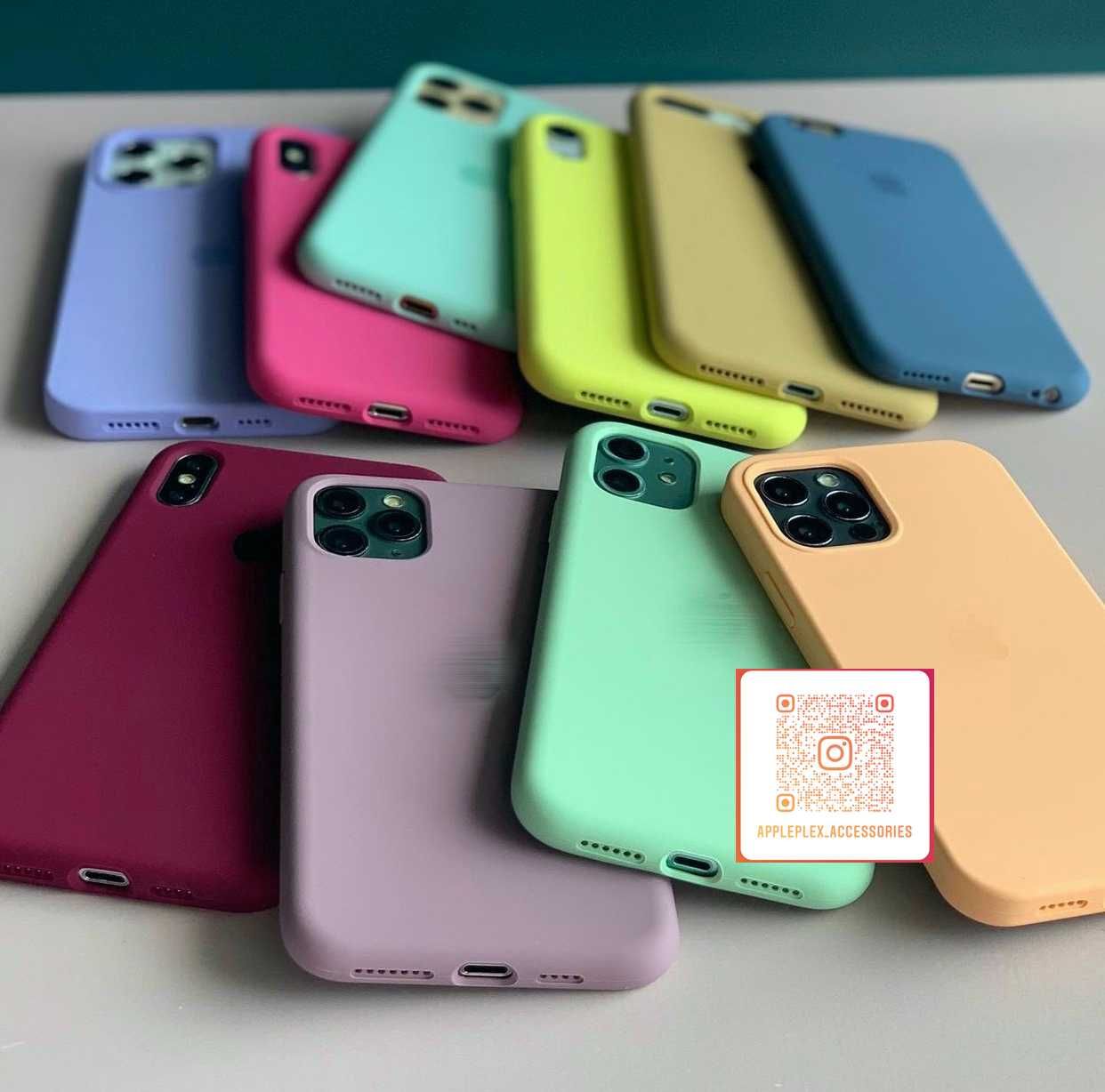 Чехол силиконовый Silicone Case iPhone 11 закрытый низ на Айфон