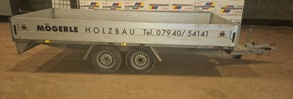 Wynajem przyczepa towarowa DMC 2500 kg