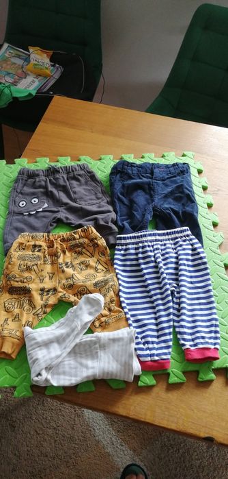 Zestaw spodni r. 62 półśpiochy gratis