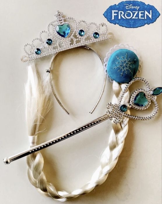 Нове незвичайної краси карнавальне плаття/сукня зі шлейфом-Ельза/Эльза