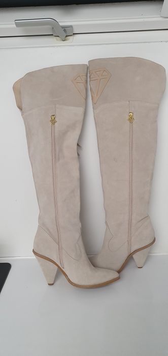 Kozaki ze skóry Just Unique nowe 39