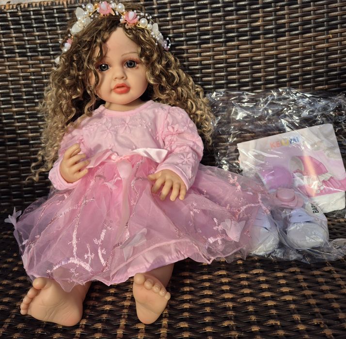 Reborn Лялька анатомічна кучерява реборн Нова