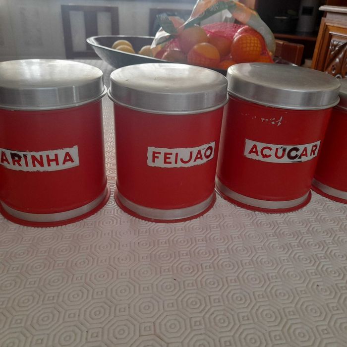 Latas de cozinha vintage