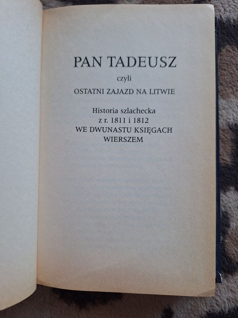 Pan Tadeusz książka