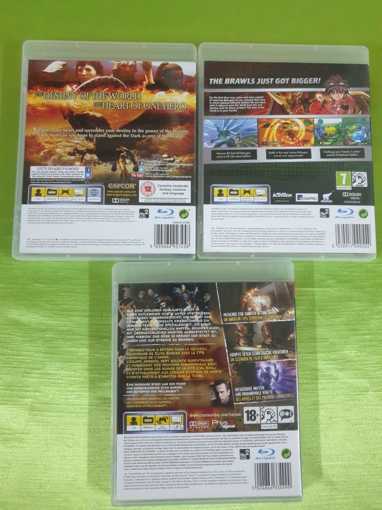 Jogos ps3 - Jericho.  Bakugan.  Dragon's Dogma