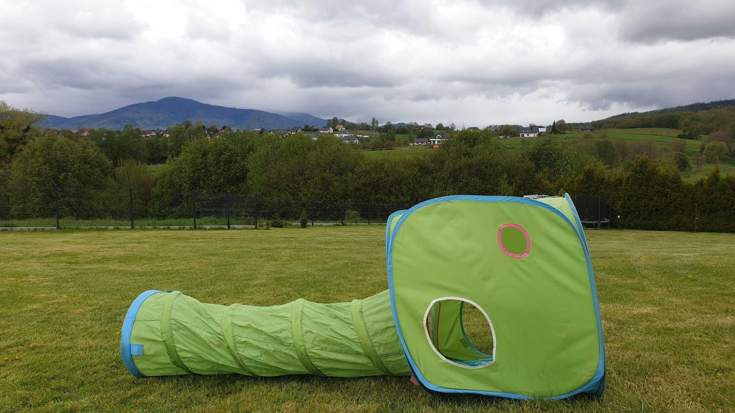 IKEA DVARGMAS namiot do zabawy dzieci ZIELONY