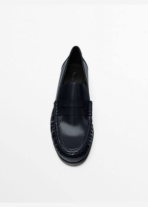 Кожаные лоферы ф.Massimo Dutti р.39