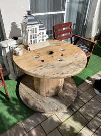 Stolik ogrodowy, stolik warsztatowy, szpula kablowa