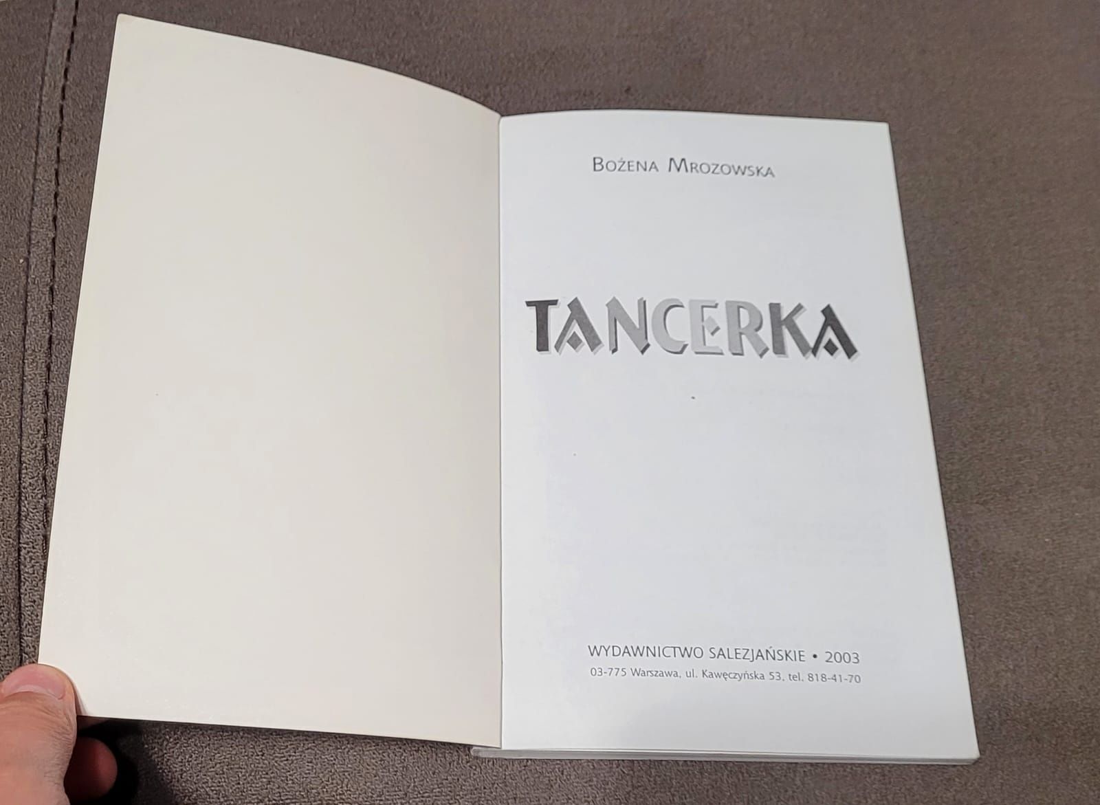 Książka " Tancerka " B. Mrozowska