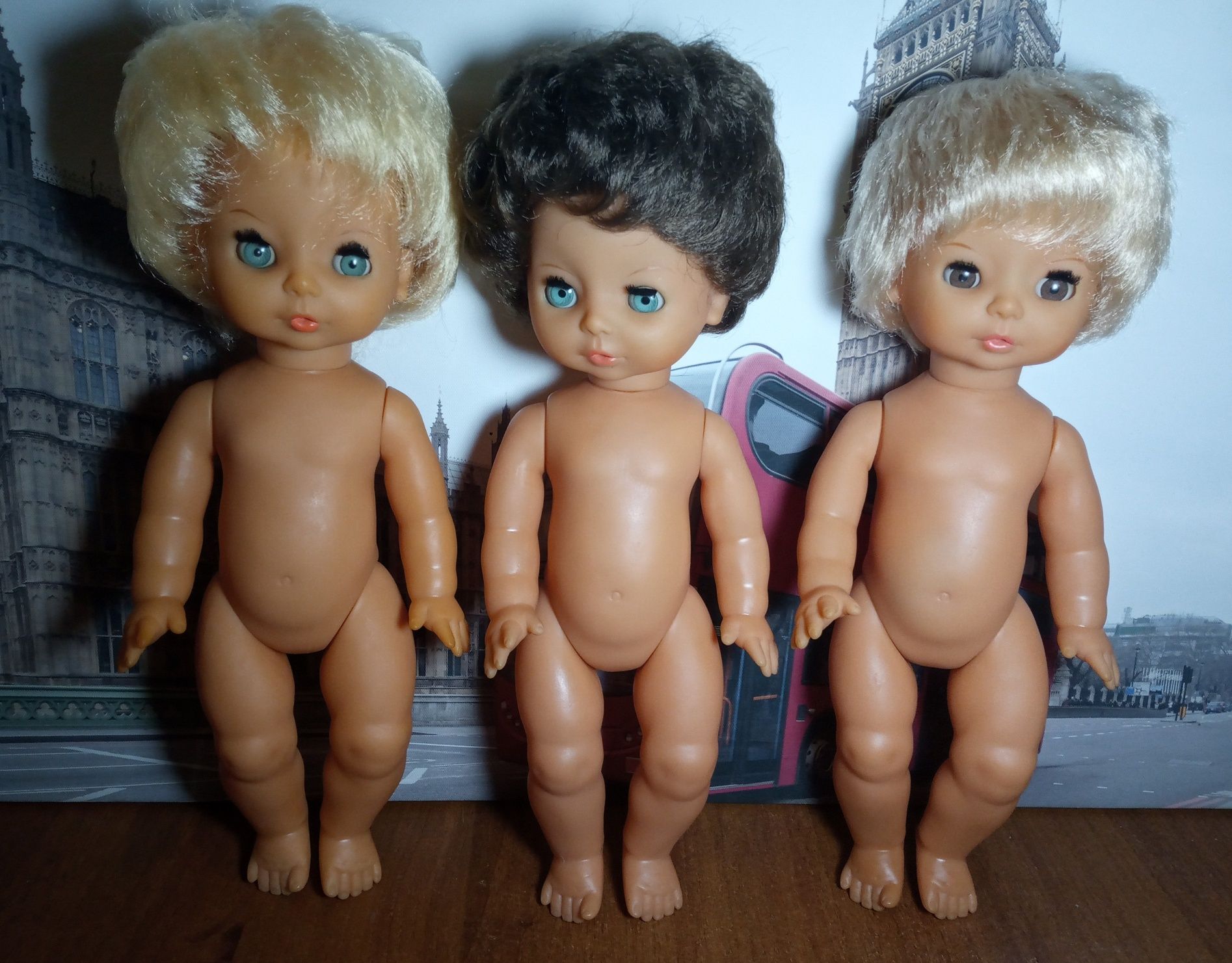 ЛОТ  3 куклы винтаж  номерная куколка ГДР Германия одинаковый молд