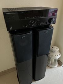 Wieża amplituner Yamaha HTR-3065 oraz kolumny głośnikowe Eltax Shine 6