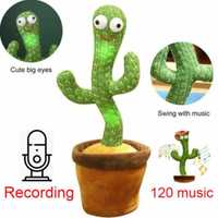 Танцующий кактус, музыкальная игрушка, Dancing Cactus TikTok UK01