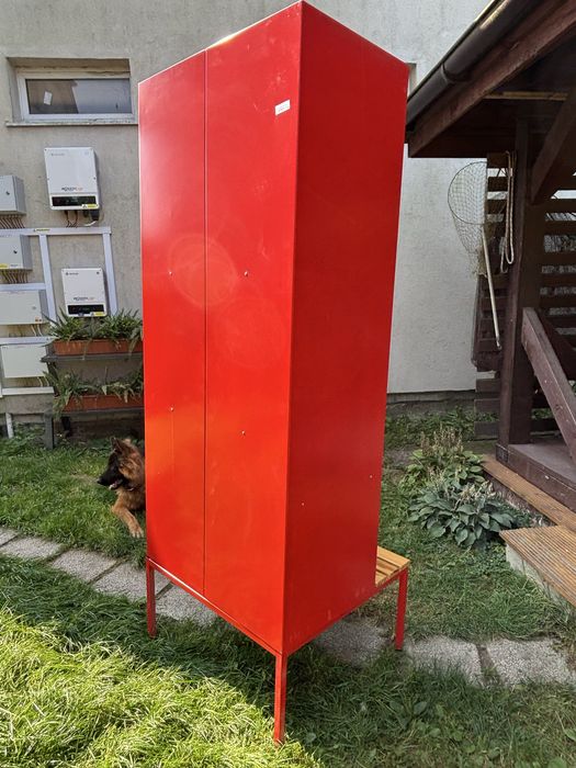 szafka z lawką do szatni 4 boxy BHP metal (2 szt.)