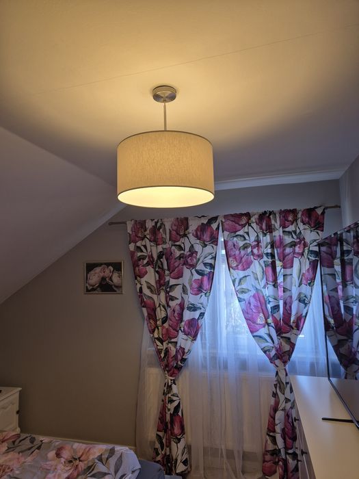 Zasłony piwonie różowe +2 poszewka + firana gratis