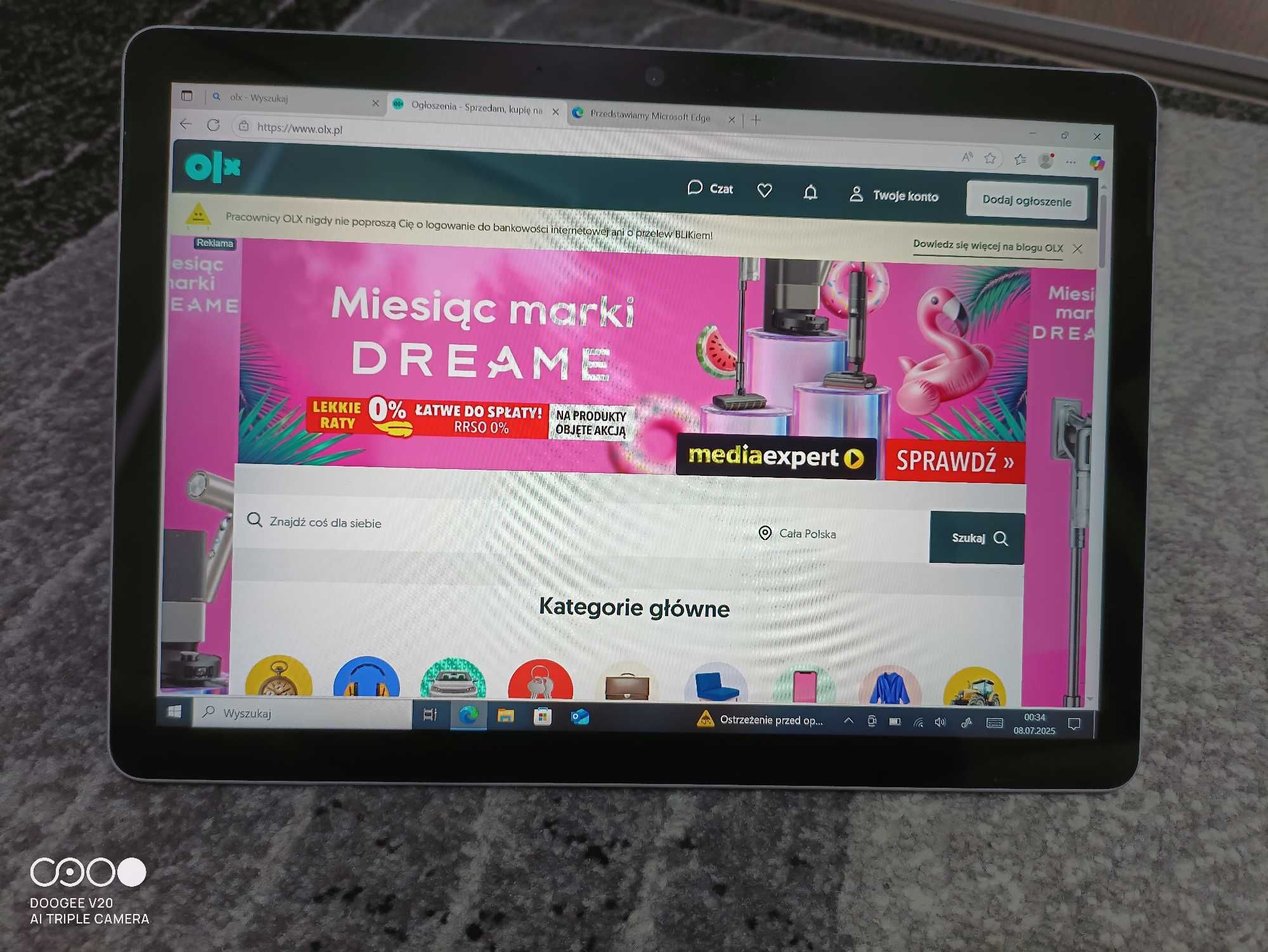 tablet microsoft surface 100% sprawny i bardzo zadbany polecam