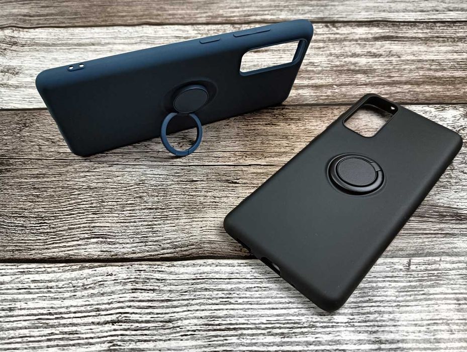 Etui Case Sylikonowe Ring do Samsung Galaxy S20 FE + Szkło Hartowane