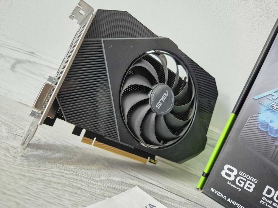 Гарантія 15міс. як нова відеокарта RTX3050 8GB ASUS Phoenix. Trade-in