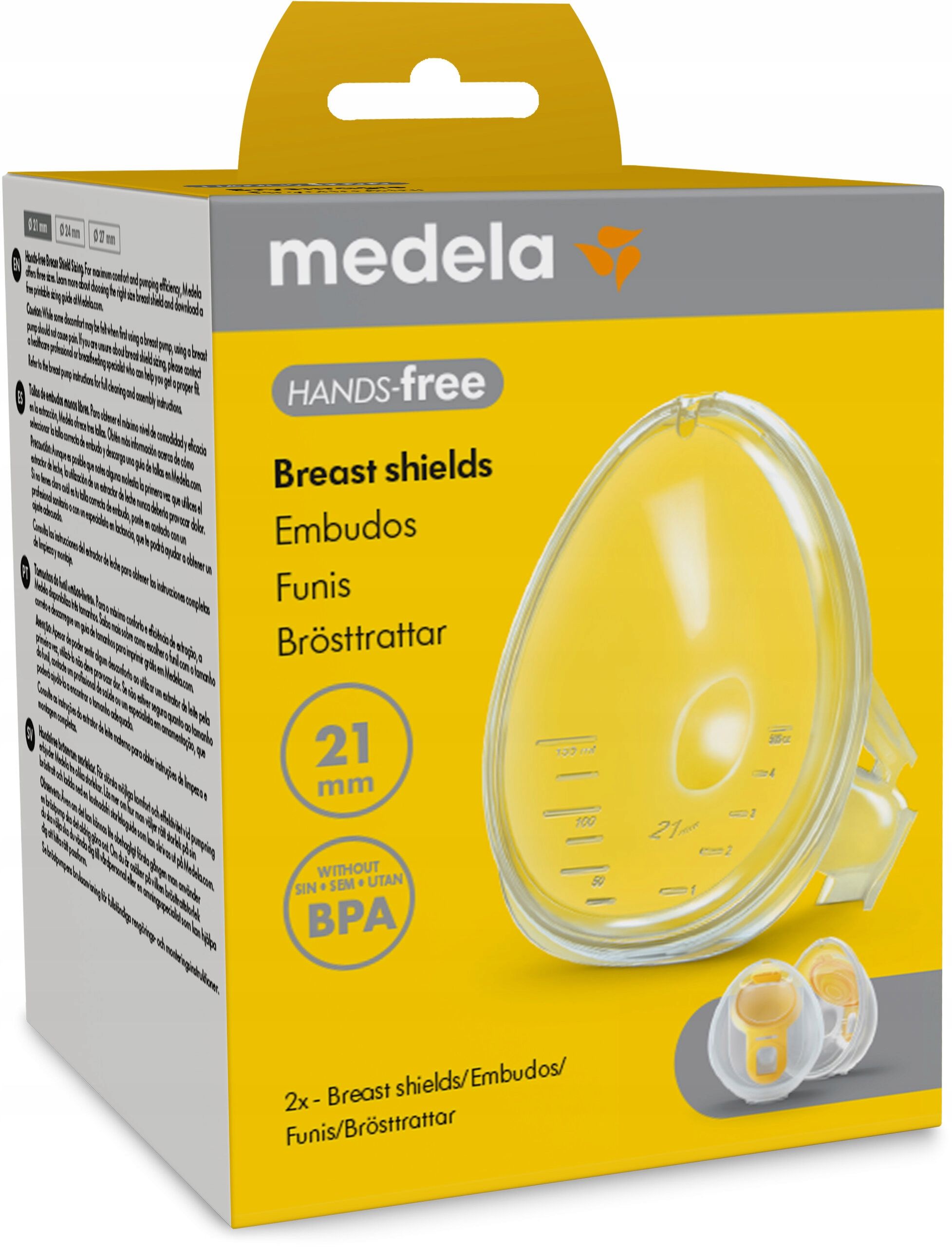 Medela Freestyle Flex – lejki 21 mm do muszli laktatora, 2 szt