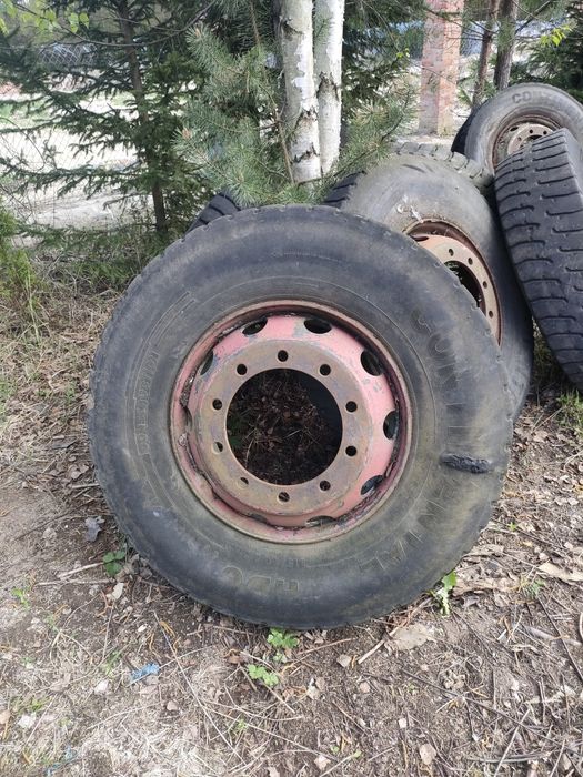 Felgi jelcz ciężarówka plus opony 7szt ~315/80 R 22,5 Jelcz Styer