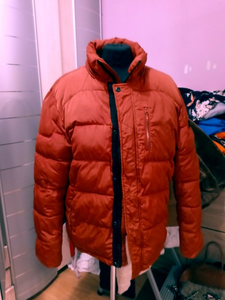 Kurtka zimowa meska L Wrangler rdzawy kolor