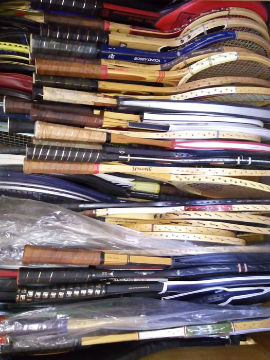 Coleção particular de 300 raquetes de Ténis anos 60.70,80,90