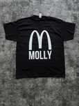 White molly t-shirt y2k opium drip drill vetements type