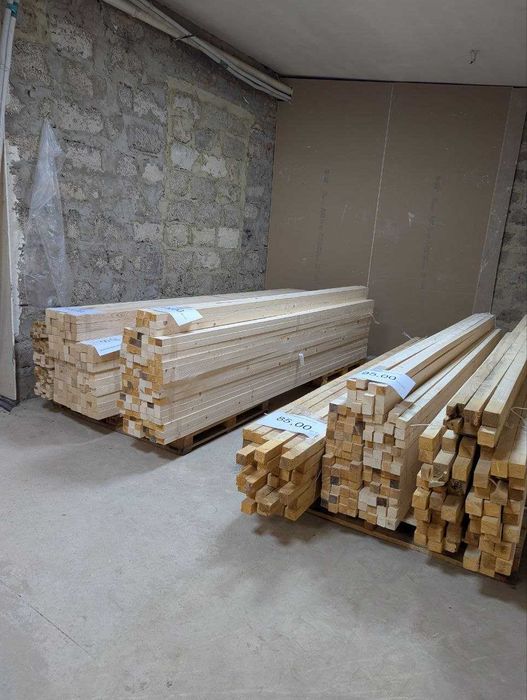 Брус, рейка, струганий та не струганий