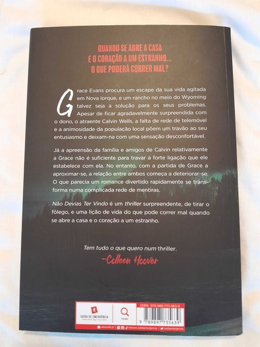 Não Devias Ter Vindo, de Jeneva Rose