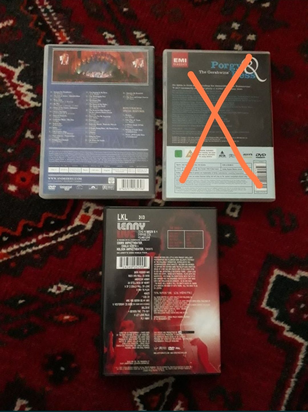 DVD musical, 5e cada: André Rieu; Lenny Kravitz