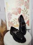 Czarne eleganckie mokasyny loafersy Zara 38