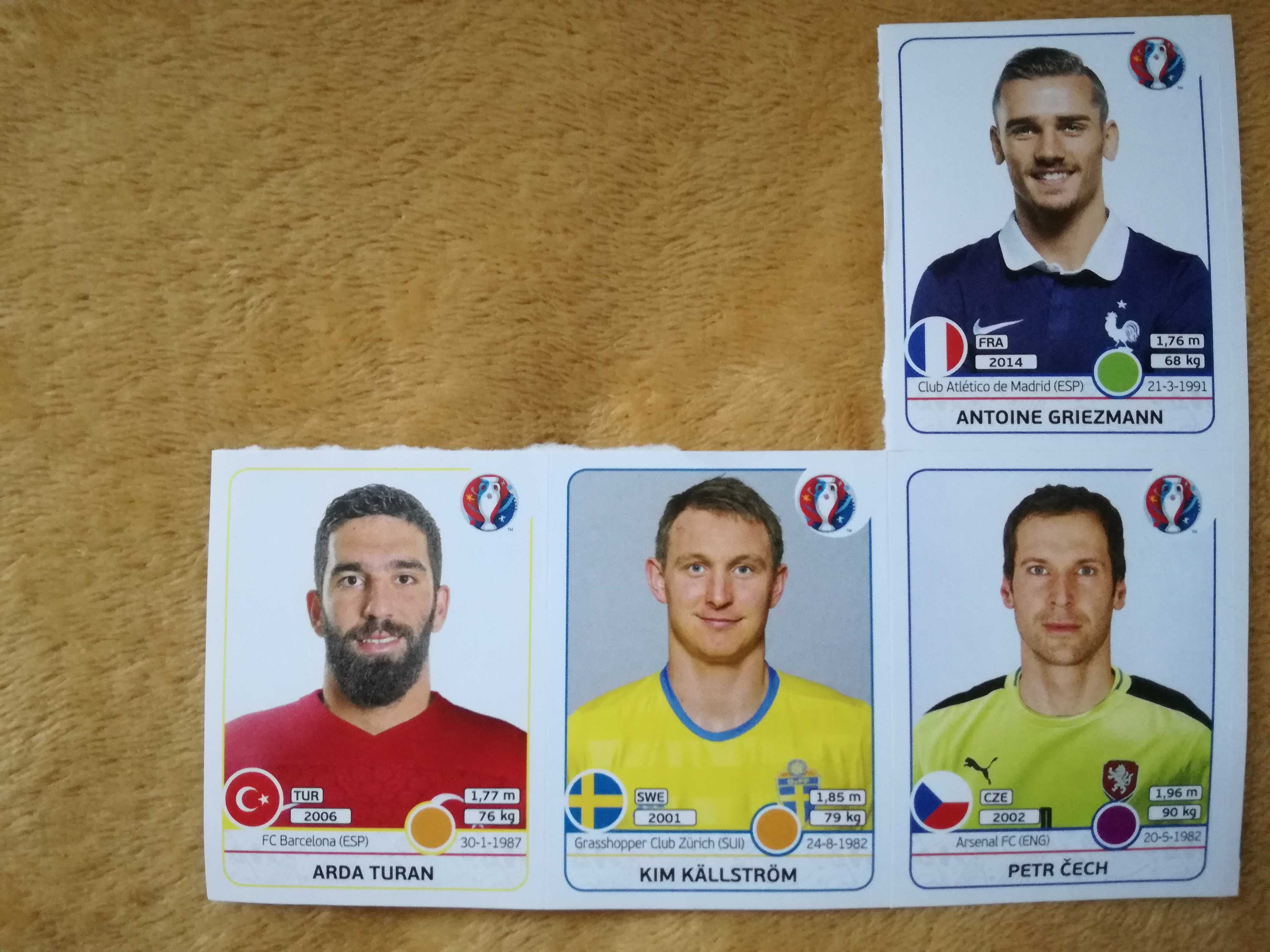 Naklejki panini Euro 20, Euro 16, LM 12/13