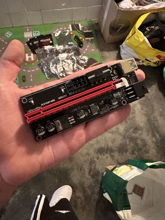 Risers expansores e thermal pads varios mining