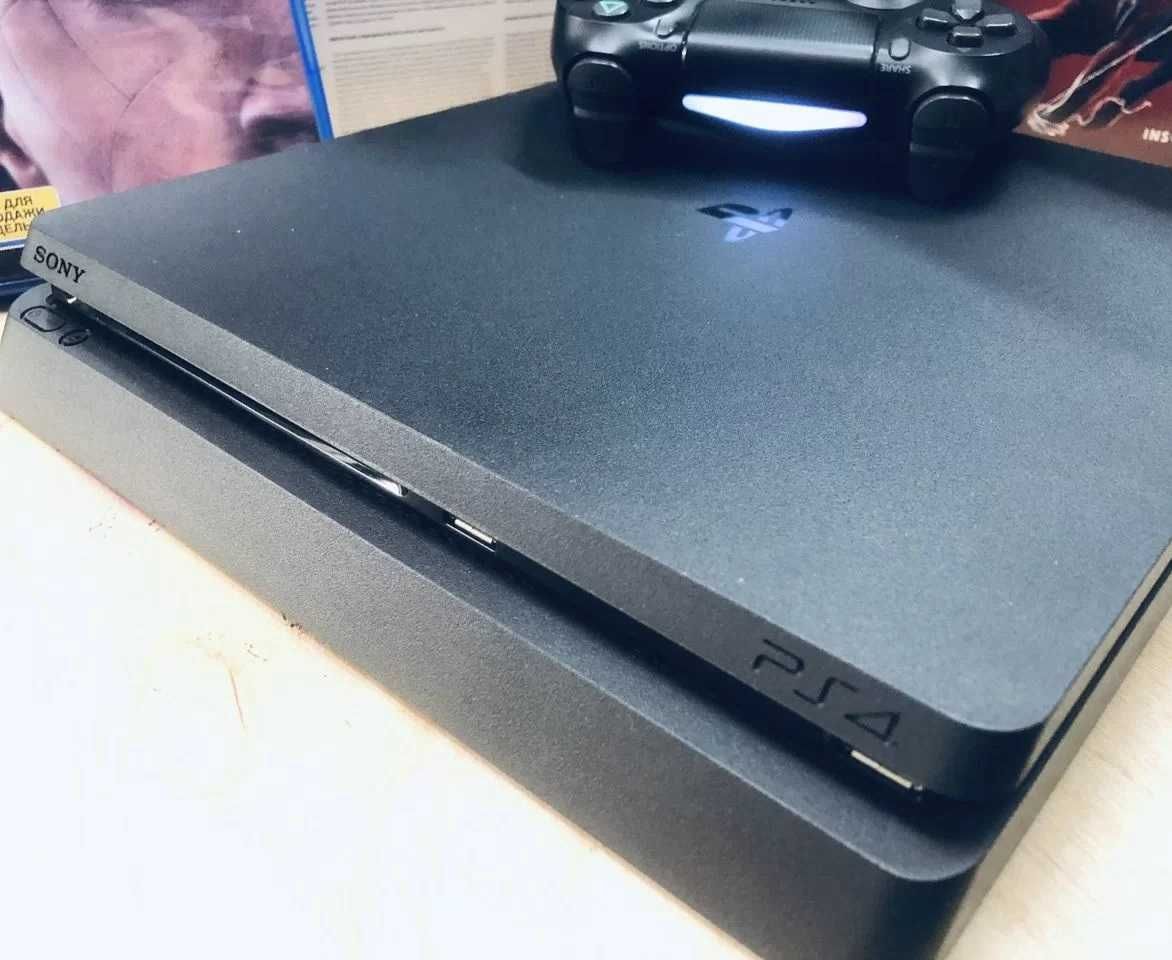 Плойка Sony PLAYSTATION PS4 slim 500gb (Наложка)