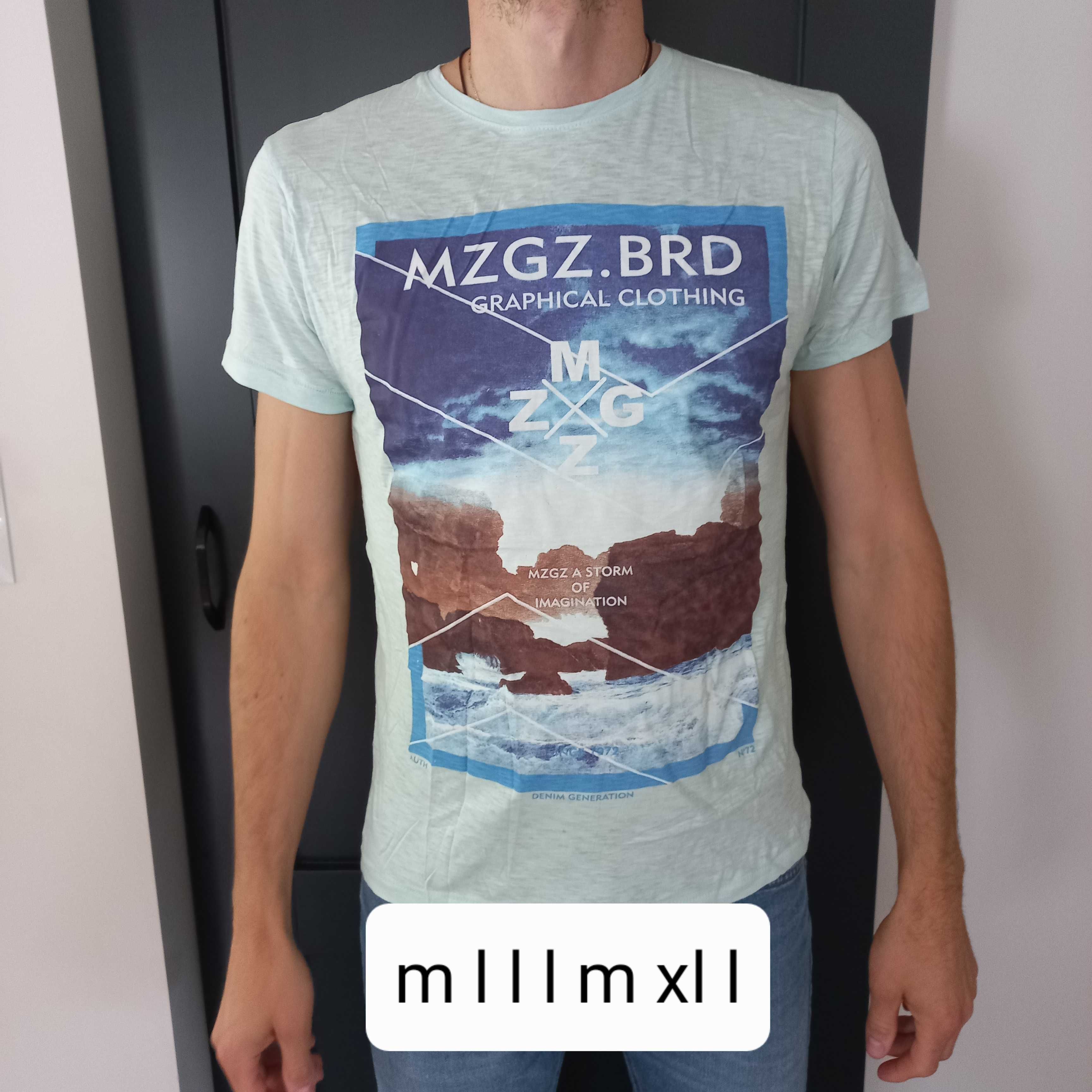 T-shirt męski miętowy M lub L
