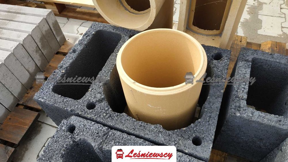 KOMIN ceramiczny system kominowy 6m z wentylacją gwarancja-KURIER