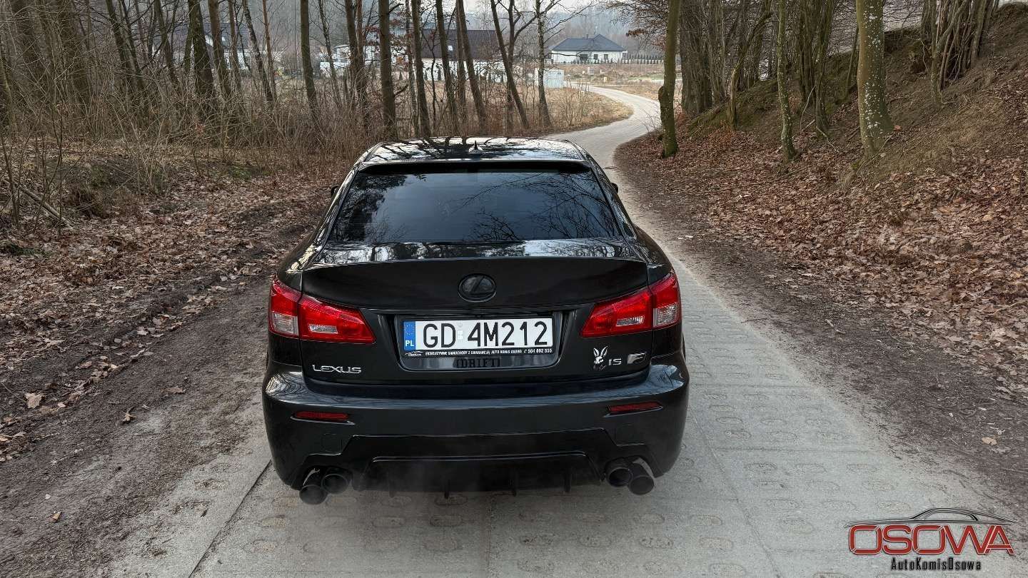 Lexus IS ISF 5.0v8 moc 450KM full led obniżona najbogatsza wersja sten idealny