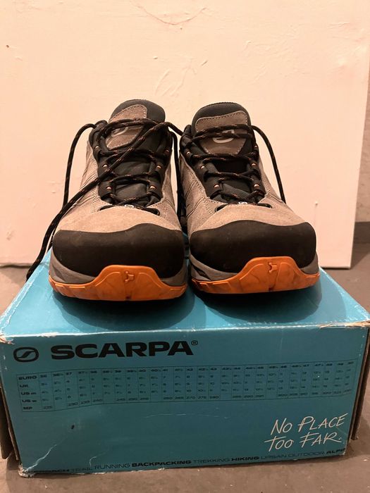 Prawie nowe męskie trekkingi Scarpa Rush Trail GTX 44 na gwarancji