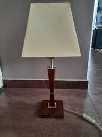 Lampa drewno z metalem