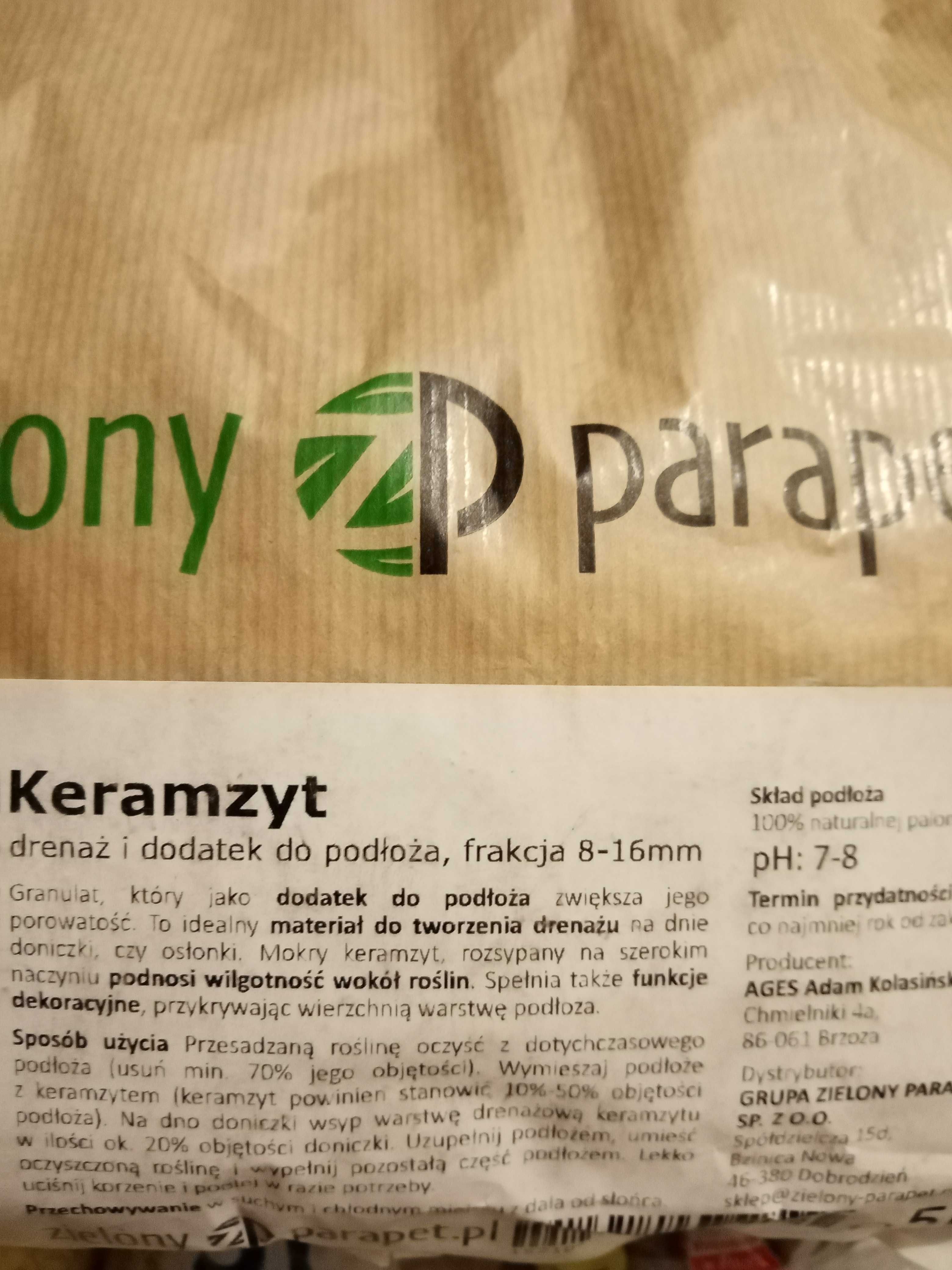 Keramzyt 5l. drenaż do kwiatów