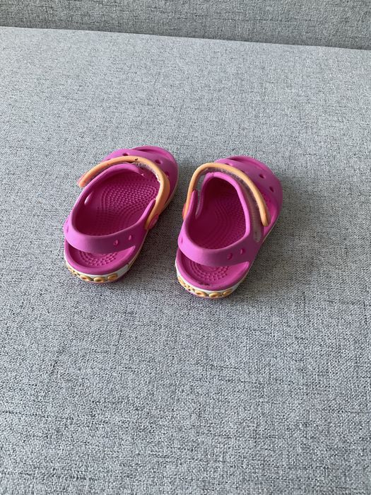 Sandały Crocs C5, 20-21, piankowe, różowe
