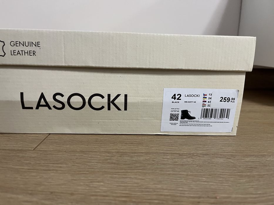 Botki skorzane lasocki 42