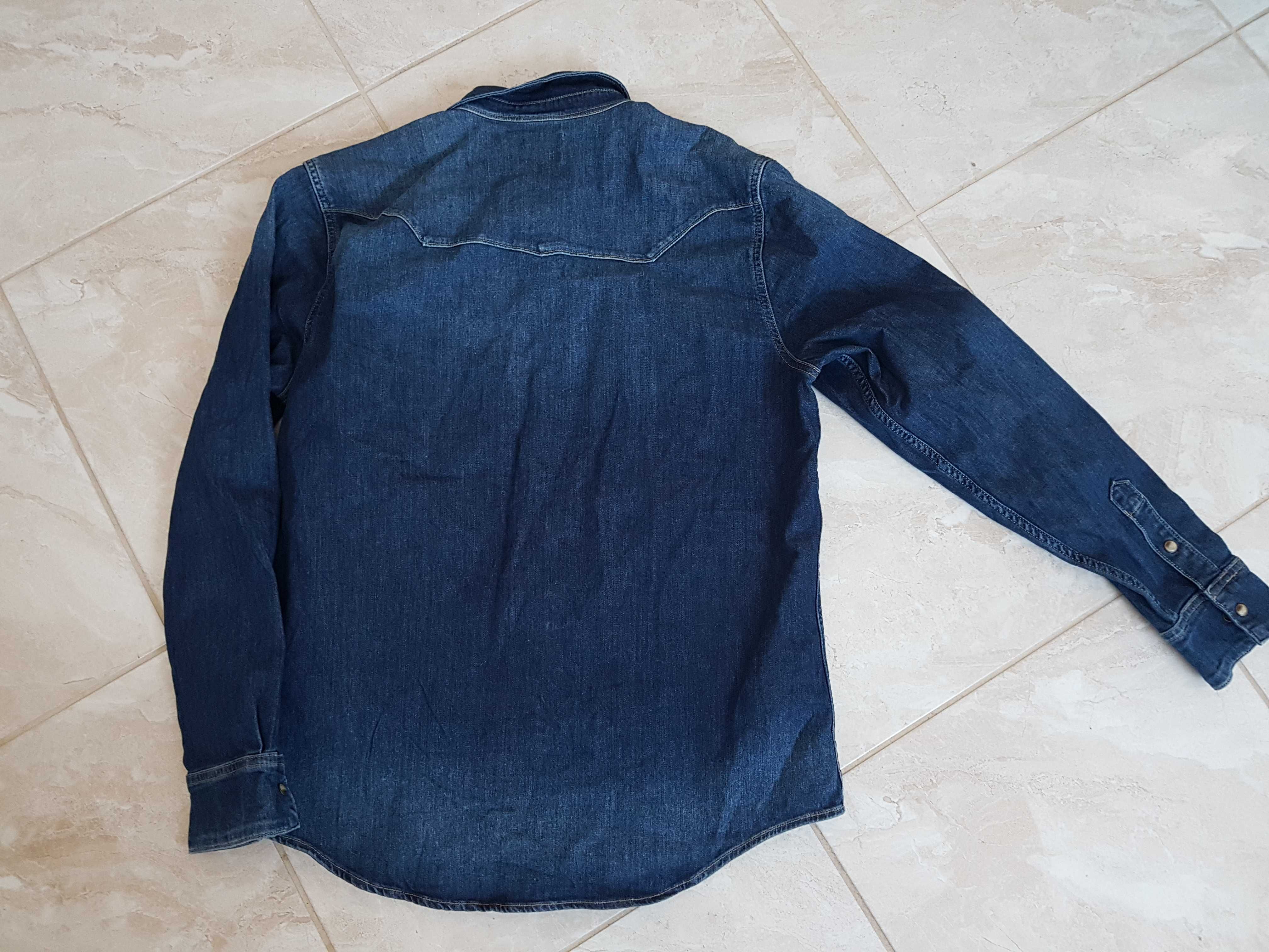 Wrangler koszula jeansowa l/xl pachy:2x56cm