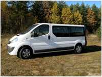 Wynajem busa Opel Vivaro 9 osobowy LONG kat B