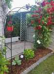 Pergola Ogrodowa Metalowa Łuk na Kwiaty Bluszcz Róże Pnącza