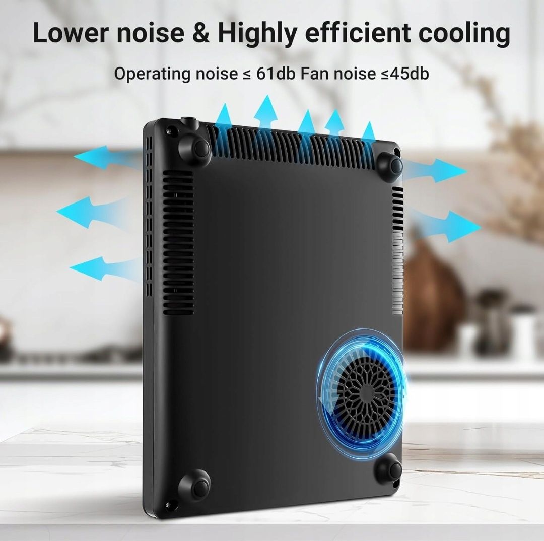 AOBOSI Płyta Indukcyjna 1-Polowa 2000W 50⁰C-240⁰C Dotykowa LED